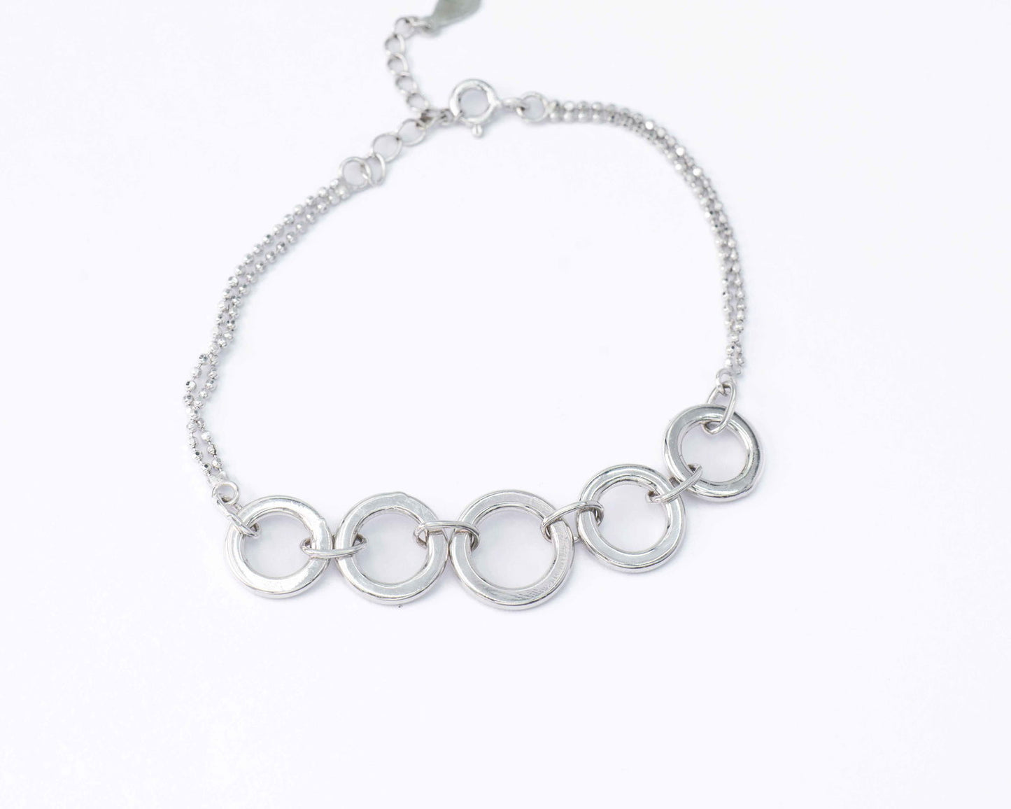 Silver Celestial Chained Bracelet - Aayat
