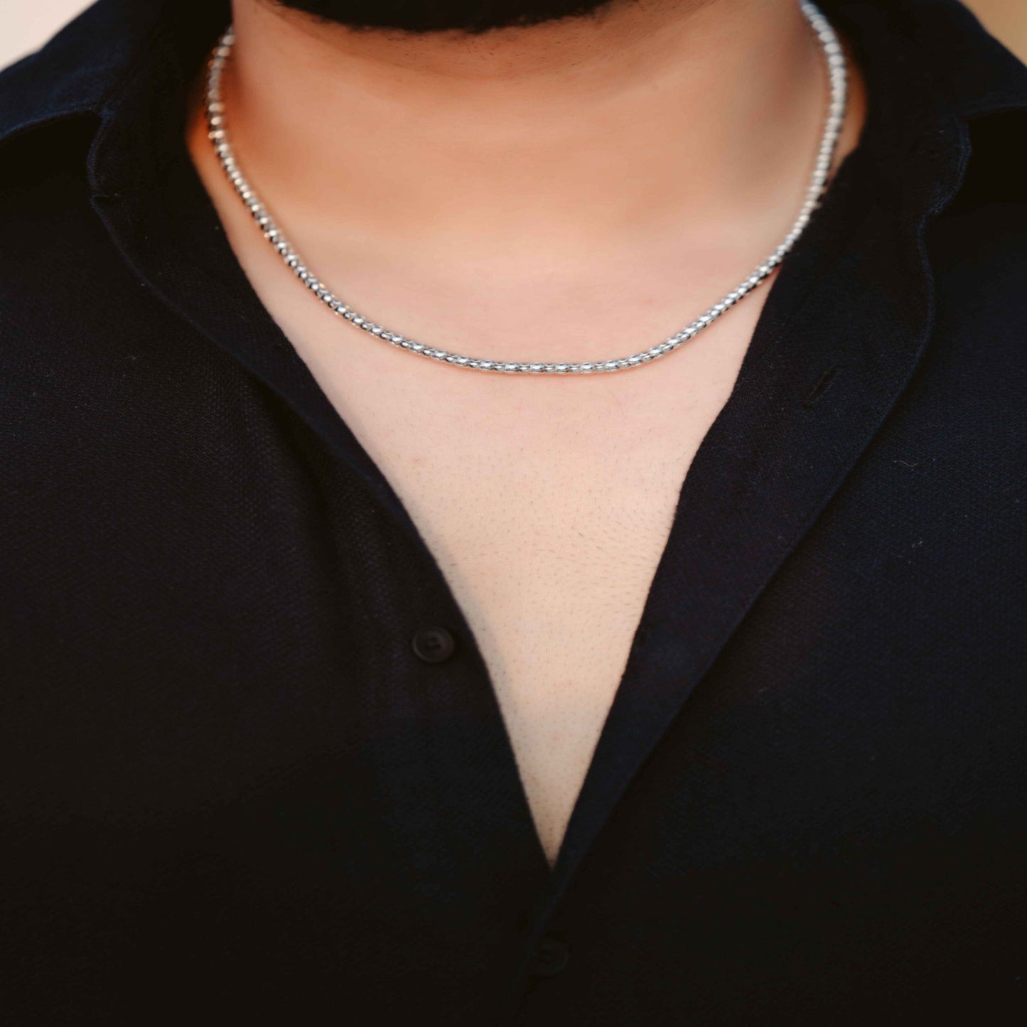 Silver Crest Chain for men - Aayat