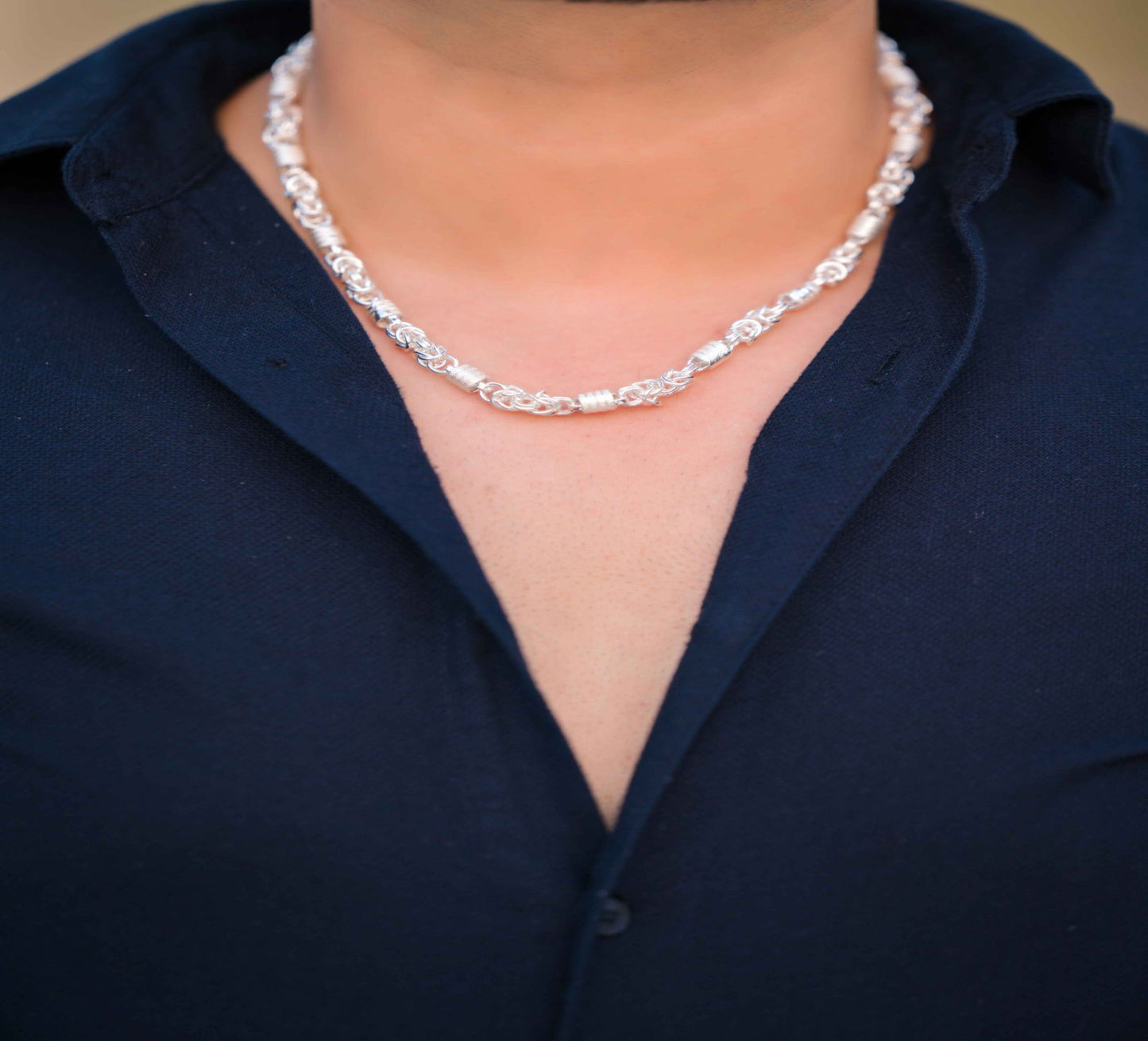 Silver Mafia chain for men - Aayat