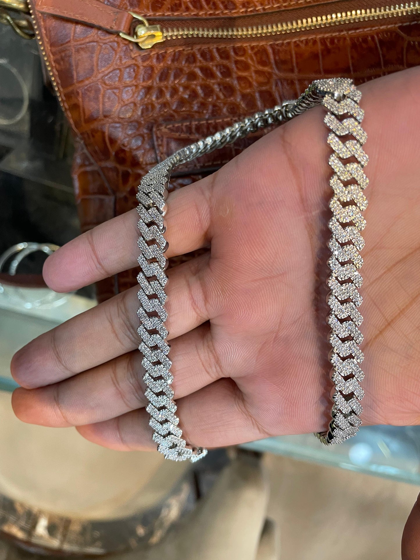 Silver Hardik Pandya chain