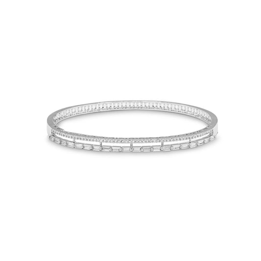 Modern Sterling Silver Barline Bracelet - Aayat