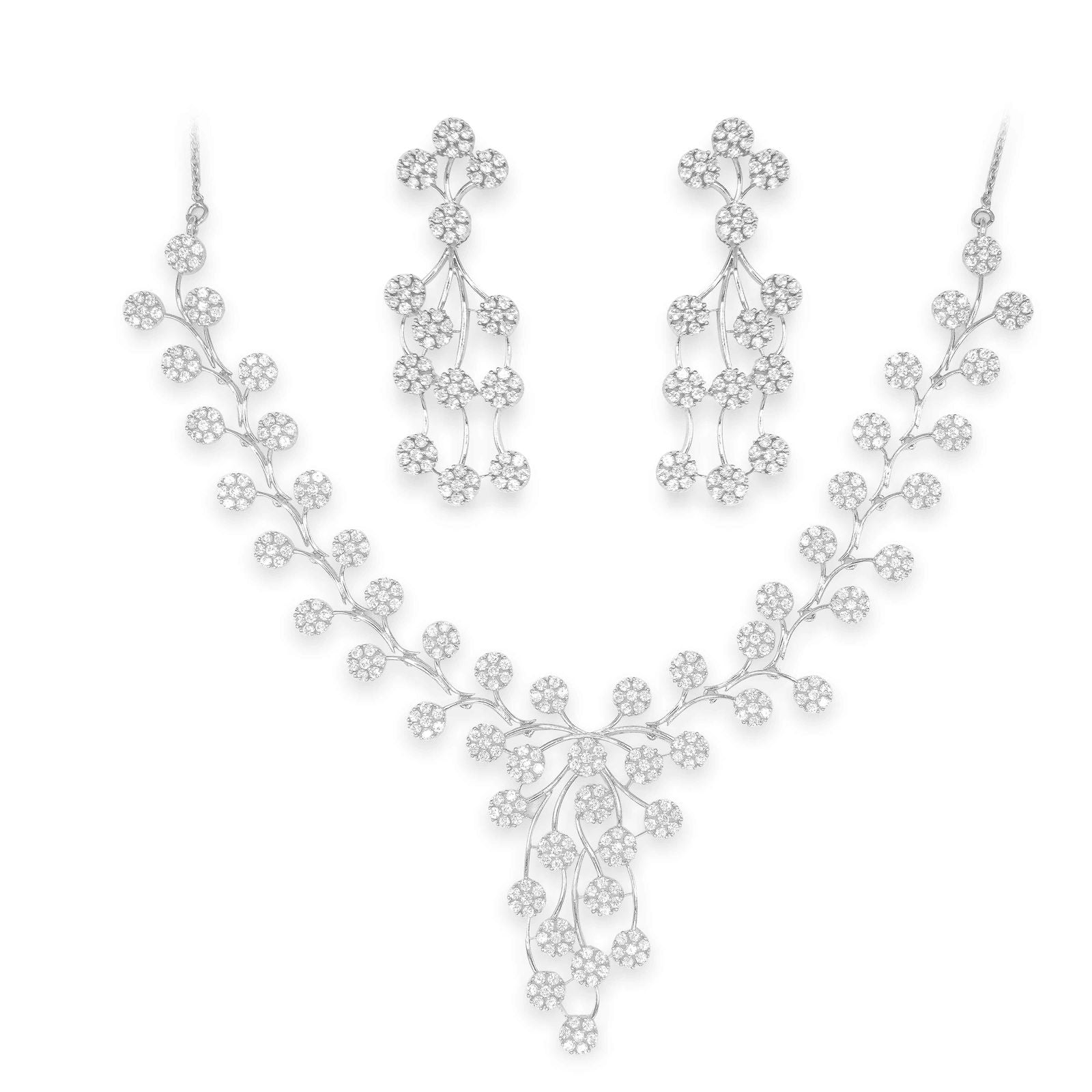 Silver Floret Necklace - Aayat