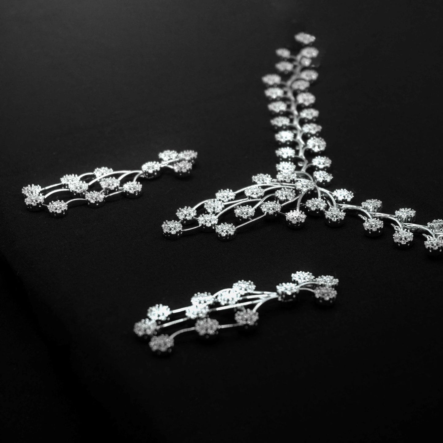 Silver Floret Necklace - Aayat