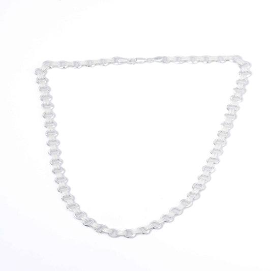 Silver Luna Links Chain for men - Aayat
